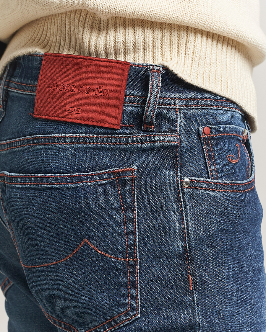 Men | Jeans | Jacob Cohën | Bard Slim Fit Stretch Jeans Blue