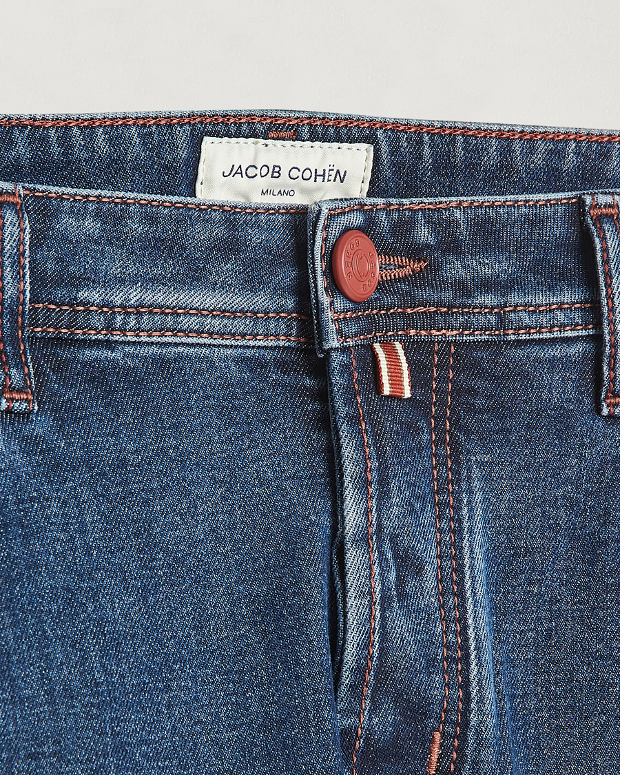 Men | Jeans | Jacob Cohën | Bard Slim Fit Stretch Jeans Blue
