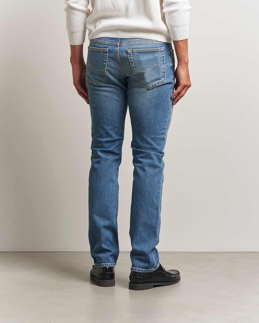 Men | Jeans | Jacob Cohën | Bard Slim Fit Stretch Jeans Light Blue