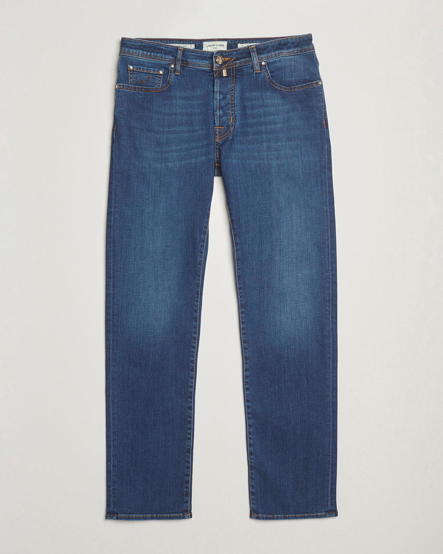 Men | Jeans | Jacob Cohën | Bard Slim Fit Stretch Jeans Mid Blue