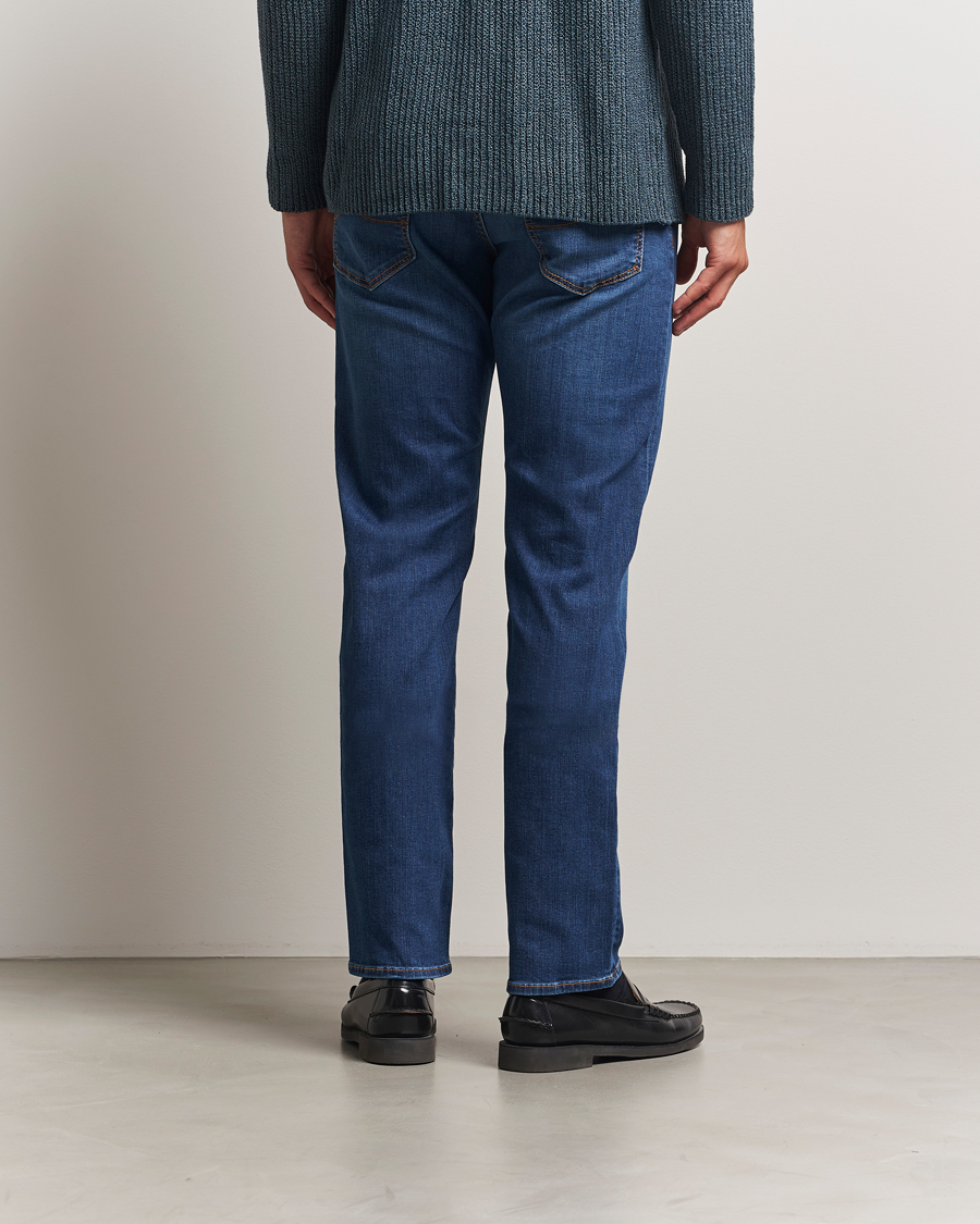 Men | Jeans | Jacob Cohën | Bard Slim Fit Stretch Jeans Mid Blue