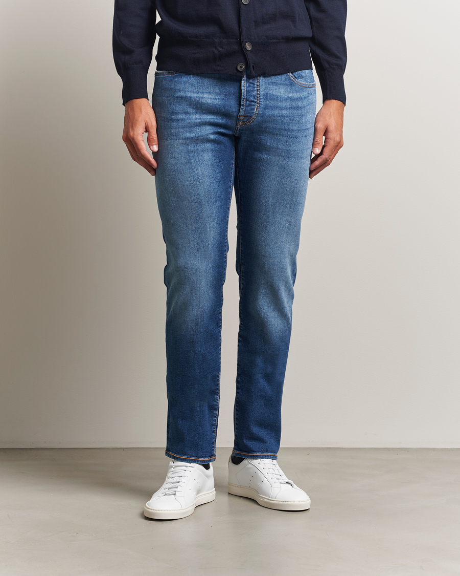 Men | Jeans | Jacob Cohën | Bard Limited Edition Slim Fit Jeans Mid Blue