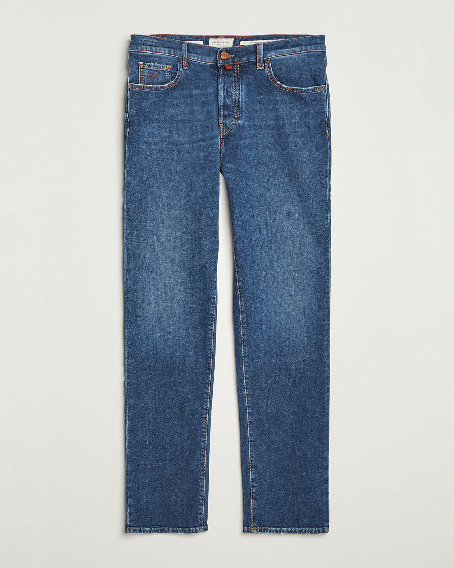 Men | Jeans | Jacob Cohën | Edos Regular Straight Fit Jeans Mid Blue