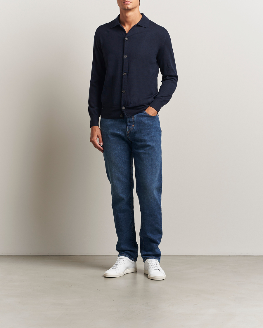 Men | Jeans | Jacob Cohën | Edos Regular Straight Fit Jeans Mid Blue