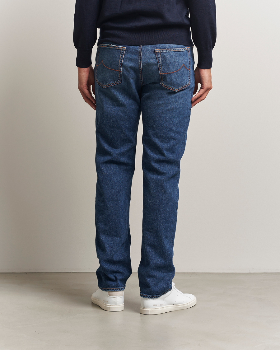 Men | Jeans | Jacob Cohën | Edos Regular Straight Fit Jeans Mid Blue