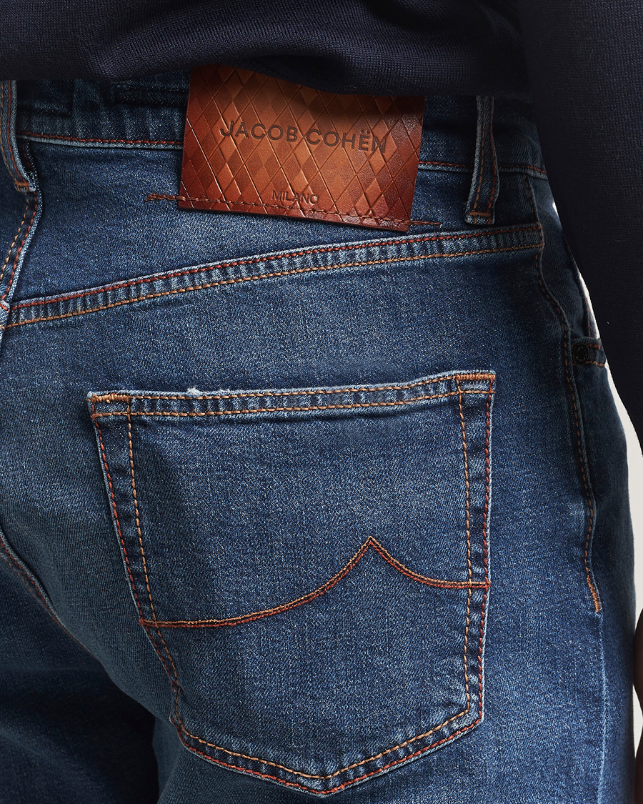 Men | Jeans | Jacob Cohën | Edos Regular Straight Fit Jeans Mid Blue