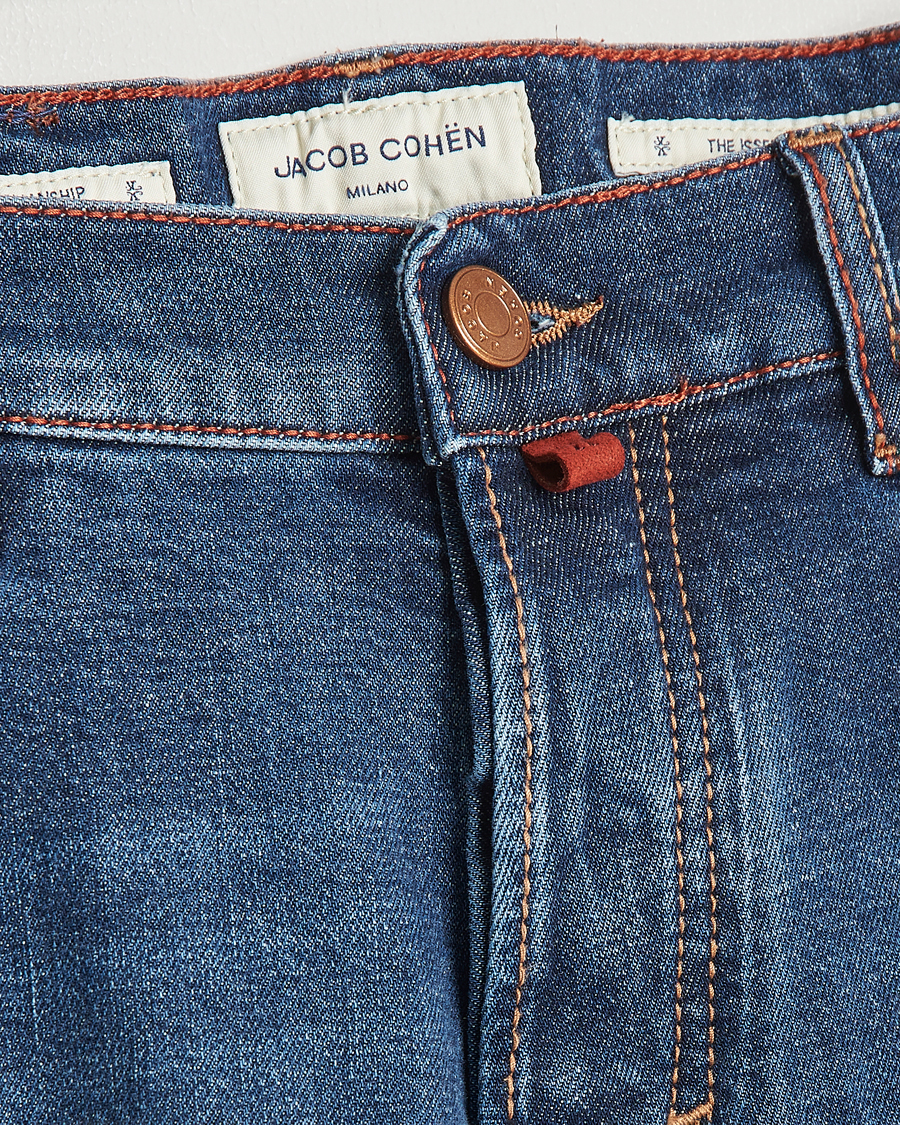 Men | Jeans | Jacob Cohën | Edos Regular Straight Fit Jeans Mid Blue