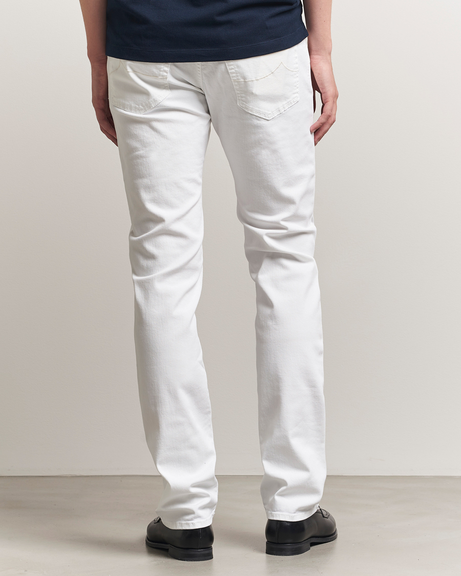 Men | Jeans | Jacob Cohën | Bard Slim Fit Stretch Jeans White