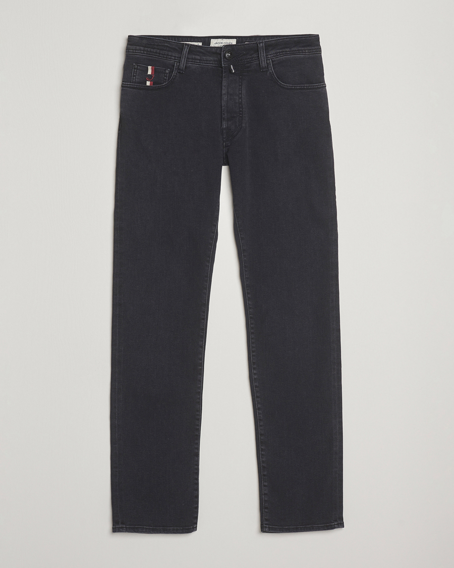 Men | Jeans | Jacob Cohën | Bard Slim Fit Luxury Patch Stretch Jeans Dark Grey