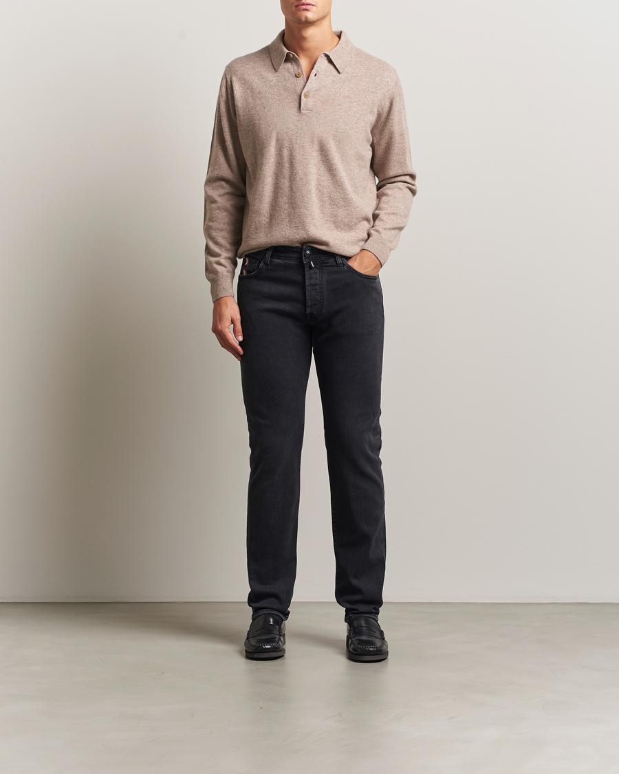 Men | Jeans | Jacob Cohën | Bard Slim Fit Luxury Patch Stretch Jeans Dark Grey