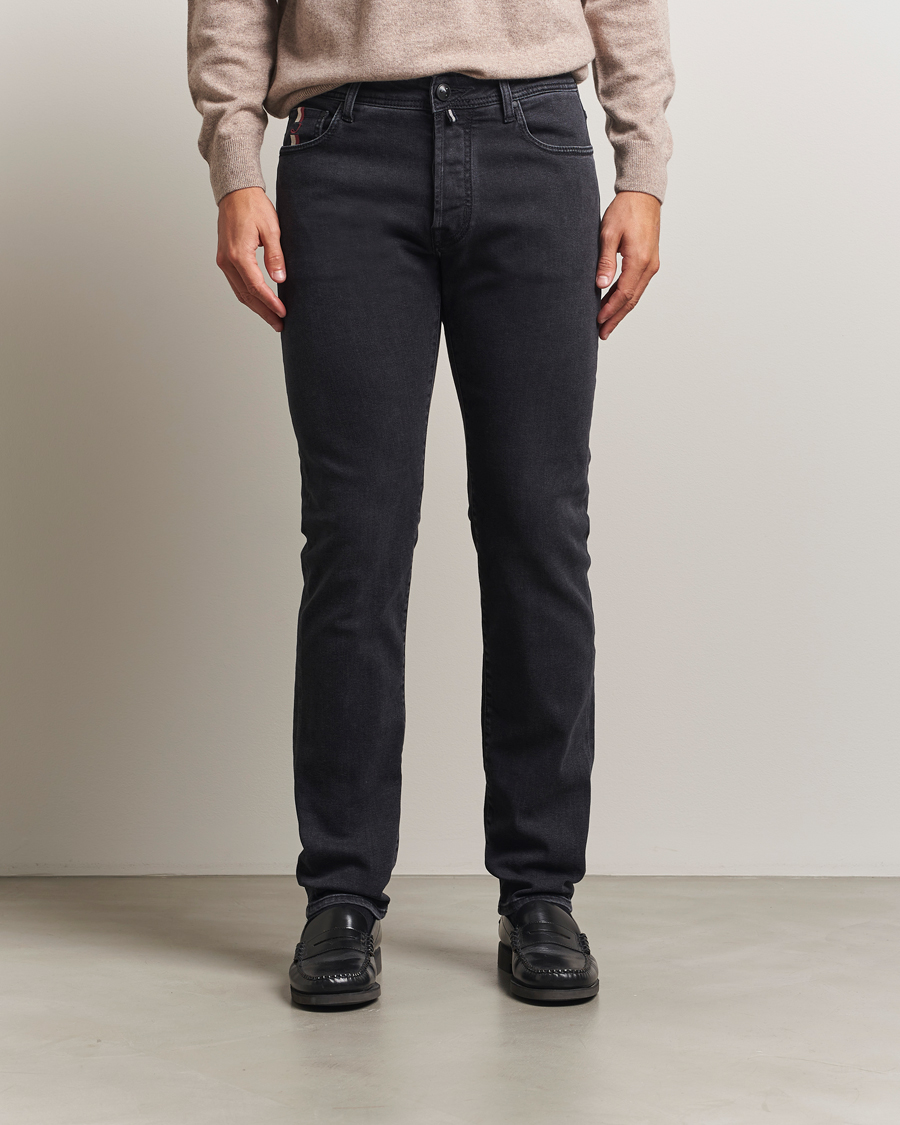 Men | Jeans | Jacob Cohën | Bard Slim Fit Luxury Patch Stretch Jeans Dark Grey