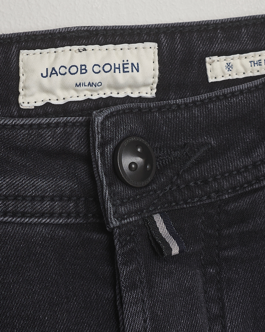 Men | Jeans | Jacob Cohën | Bard Slim Fit Luxury Patch Stretch Jeans Dark Grey