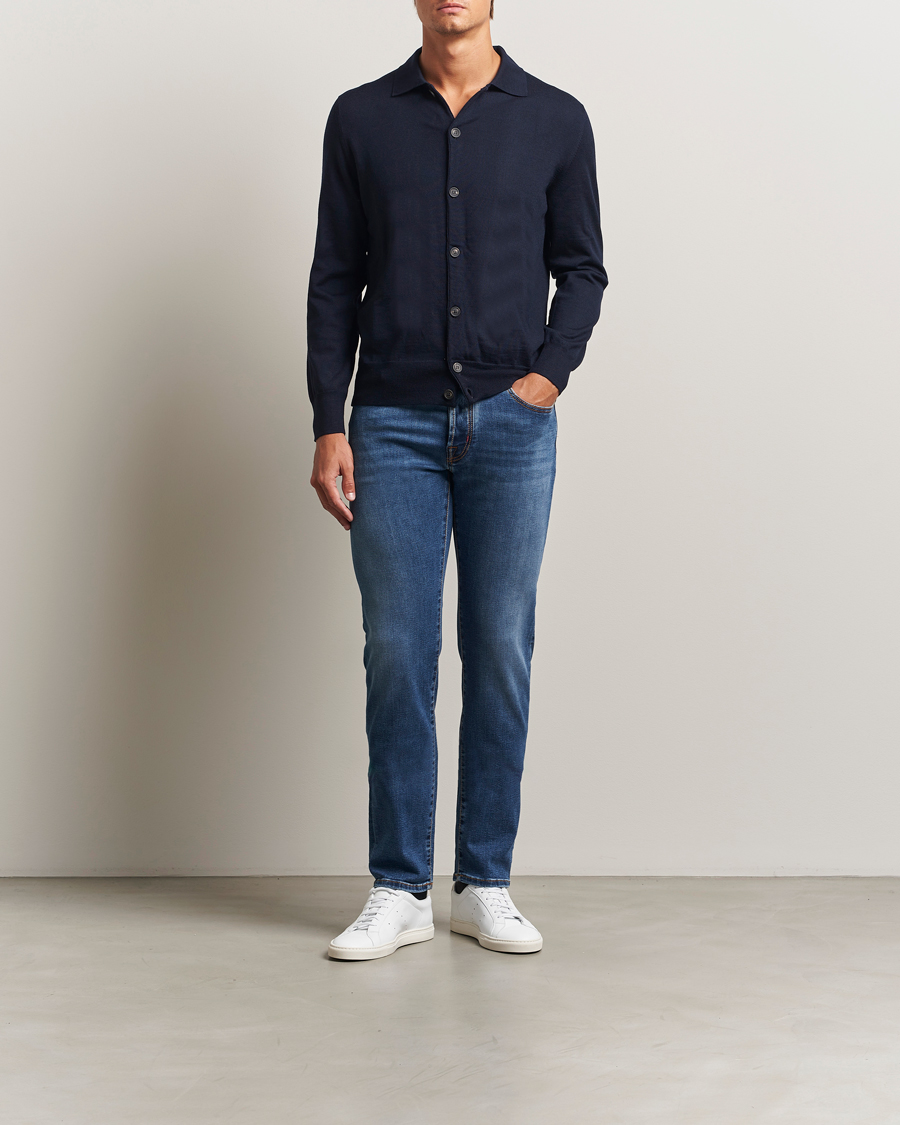 Men | Jeans | Jacob Cohën | Bard Olympics Slim Fit Stretch Jeans Medium Blue