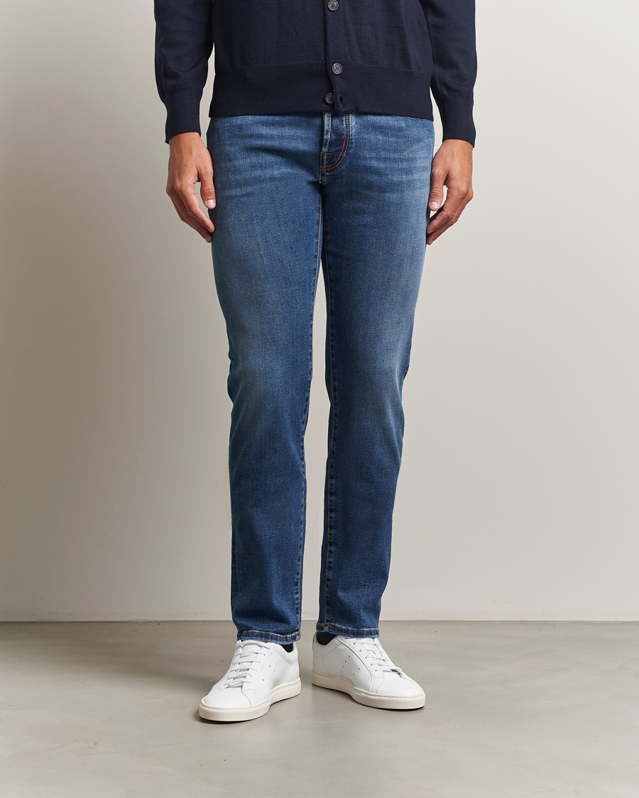 Men | Jeans | Jacob Cohën | Bard Olympics Slim Fit Stretch Jeans Medium Blue