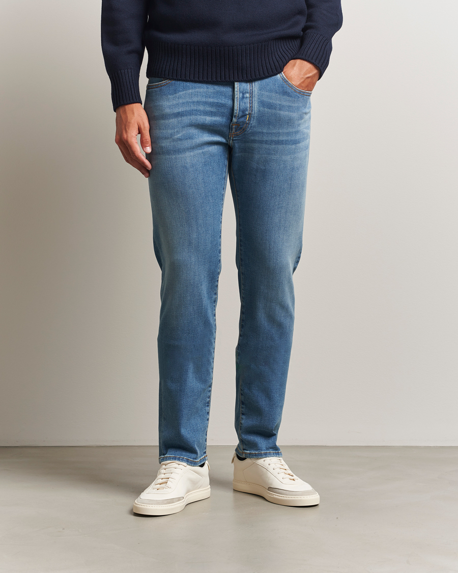 Men | Jeans | Jacob Cohën | Bard Olympics Slim Fit Stretch Jeans Blue