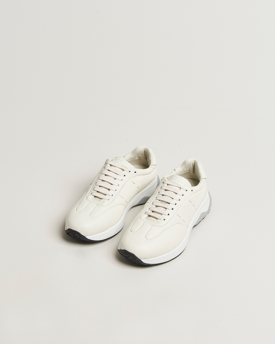 Men | Sneakers | Kiton | Luxury Running Sneakers White Deerskin