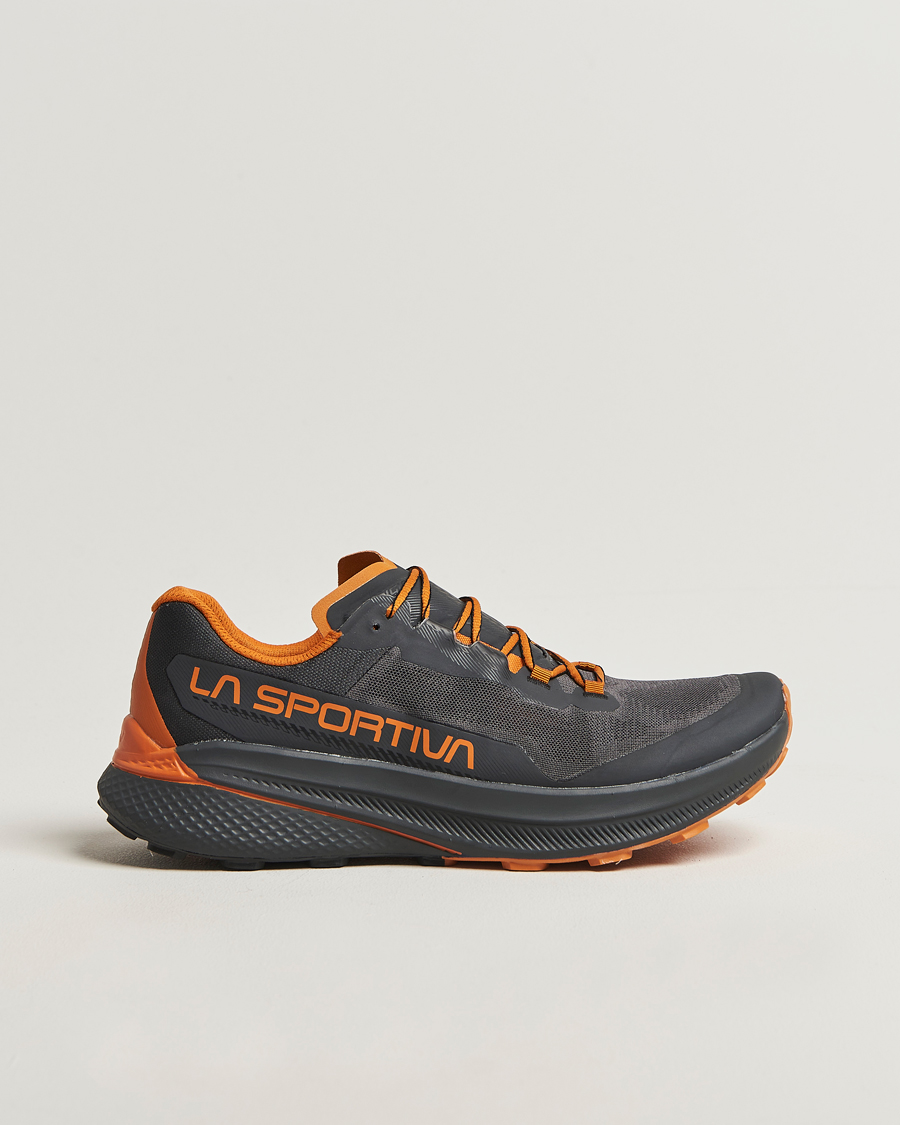 Men | Trail Sneakers | La Sportiva | Prodigio Trail Run Sneakers Carbon/Marmalade