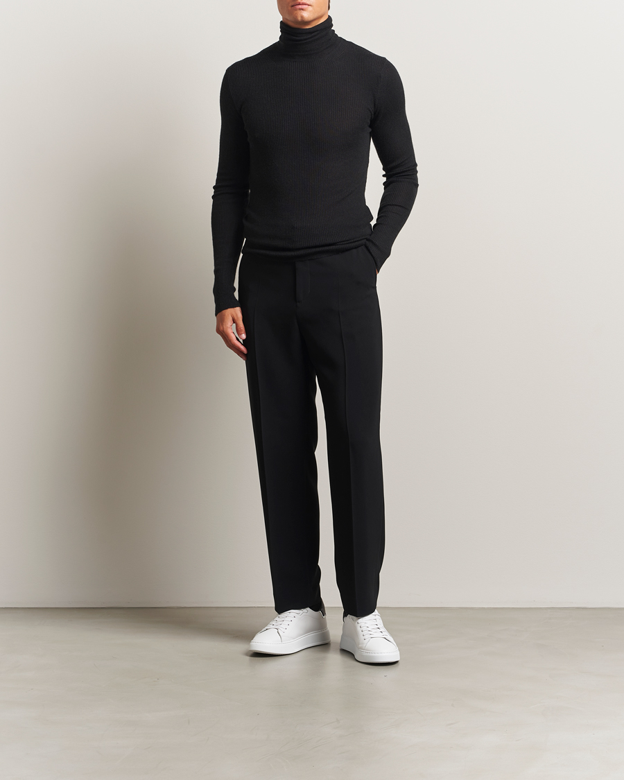 Men | Sweaters & Knitwear | Lanvin | Cashmere/Silk Rollneck Black