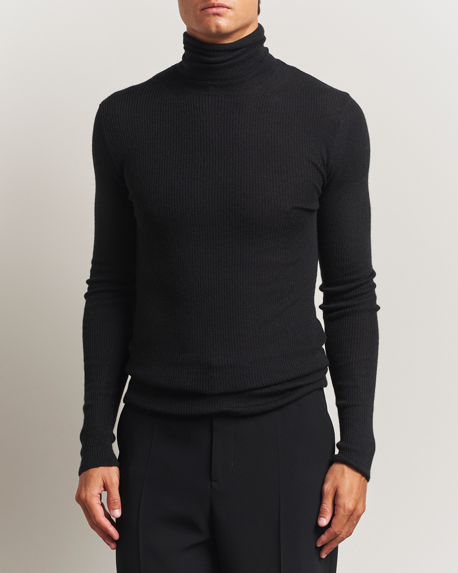 Men | Sweaters & Knitwear | Lanvin | Cashmere/Silk Rollneck Black