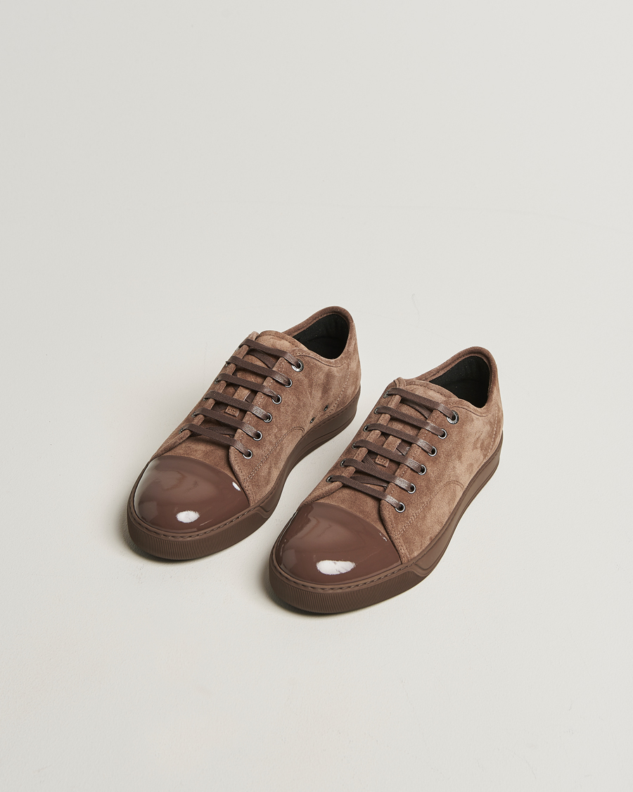 Men | Sneakers | Lanvin | DBB1 Patent Cap Toe Sneaker Dark Mocha