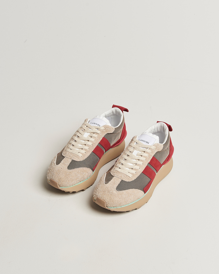 Men | Sneakers | Lanvin | Bumpr Running Sneakers Cream