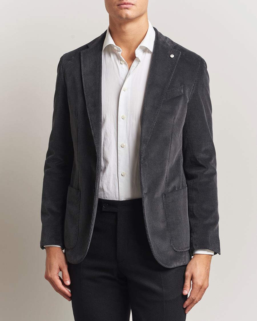 Men | Blazers | L.B.M. 1911 | Jack Corduroy Blazer Dark Grey