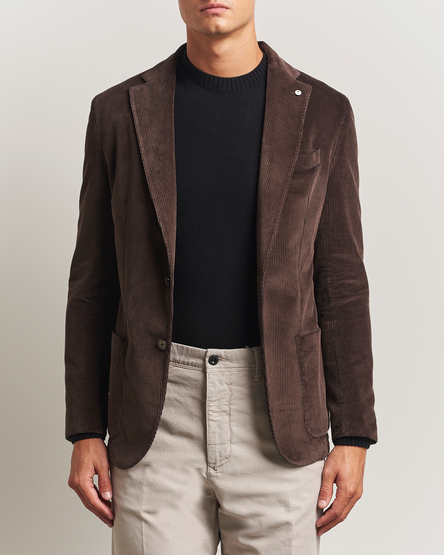 Men | Blazers | L.B.M. 1911 | Jack Corduroy Blazer Dark Brown