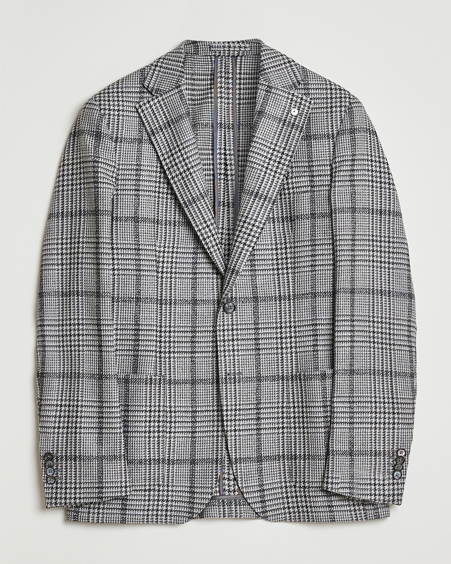 Men | Blazers | L.B.M. 1911 | Jack Checked Wool Blazer Grey
