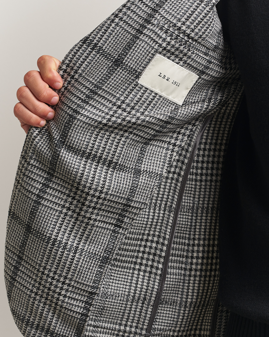 Men | Blazers | L.B.M. 1911 | Jack Checked Wool Blazer Grey