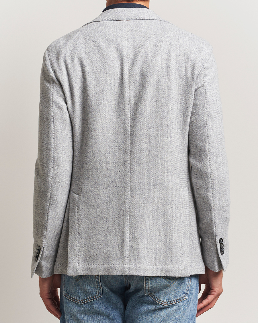 Men | Blazers | L.B.M. 1911 | Jack Fly Knitted Wool Blazer Light Grey