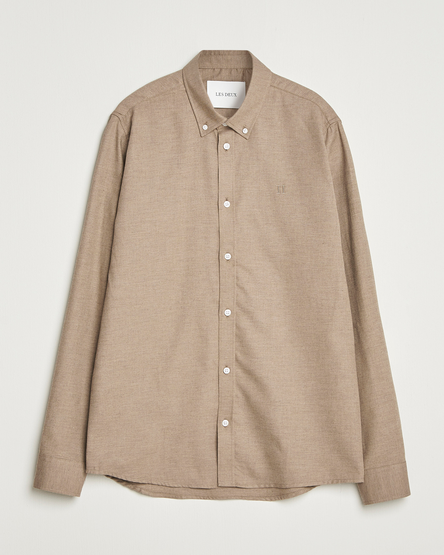 Men | Shirts | LES DEUX | Dessert Reg Flannel Shirt Light Brown