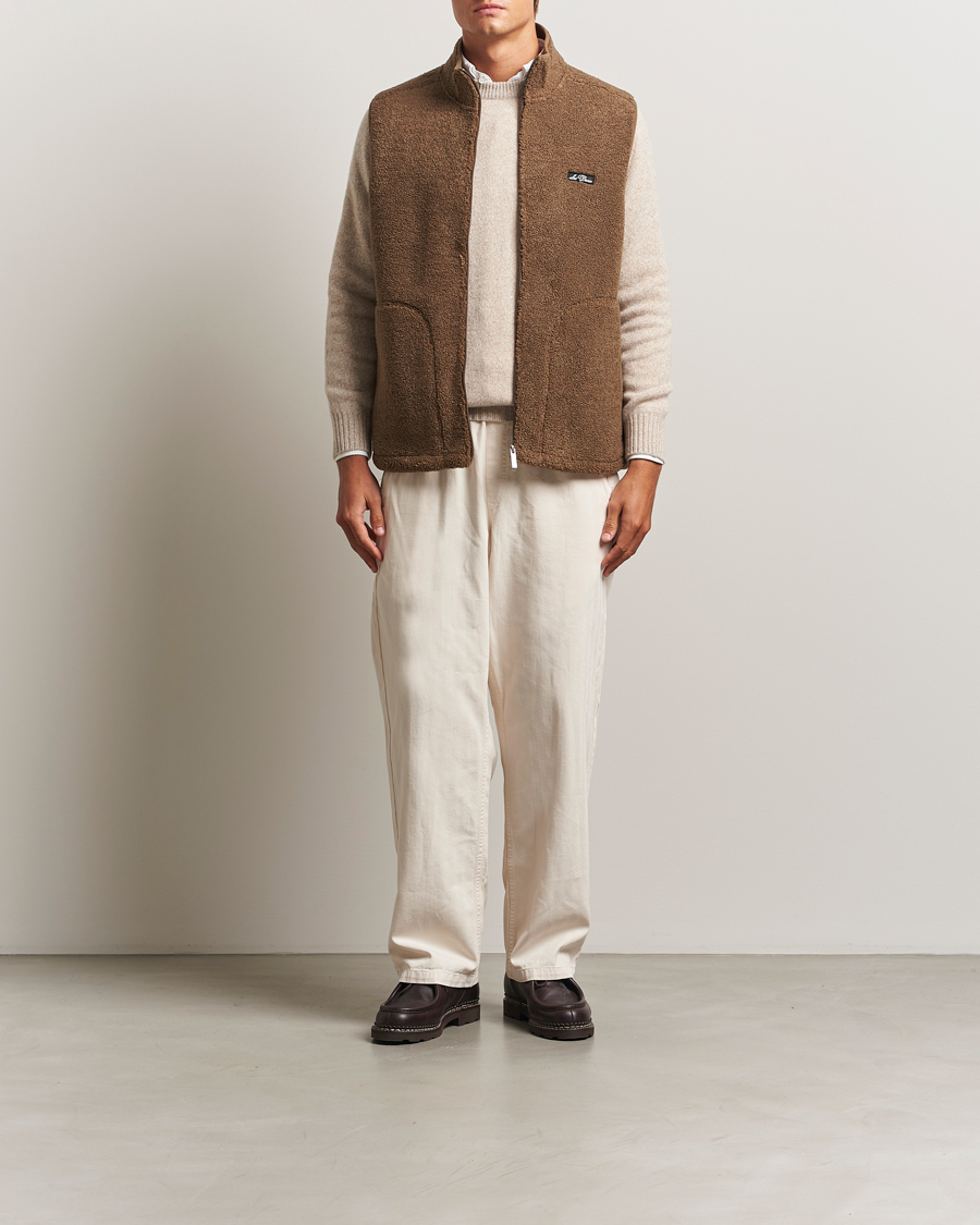 Men | Coats & Jackets | LES DEUX | Creed Teddy Vest Teak
