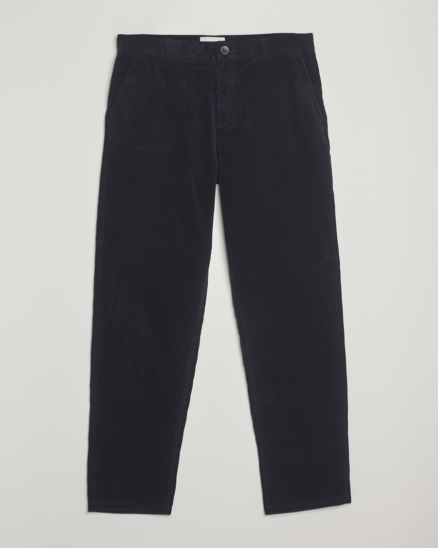 Men | Trousers | LES DEUX | Kody Corduroy Pants Dark Navy