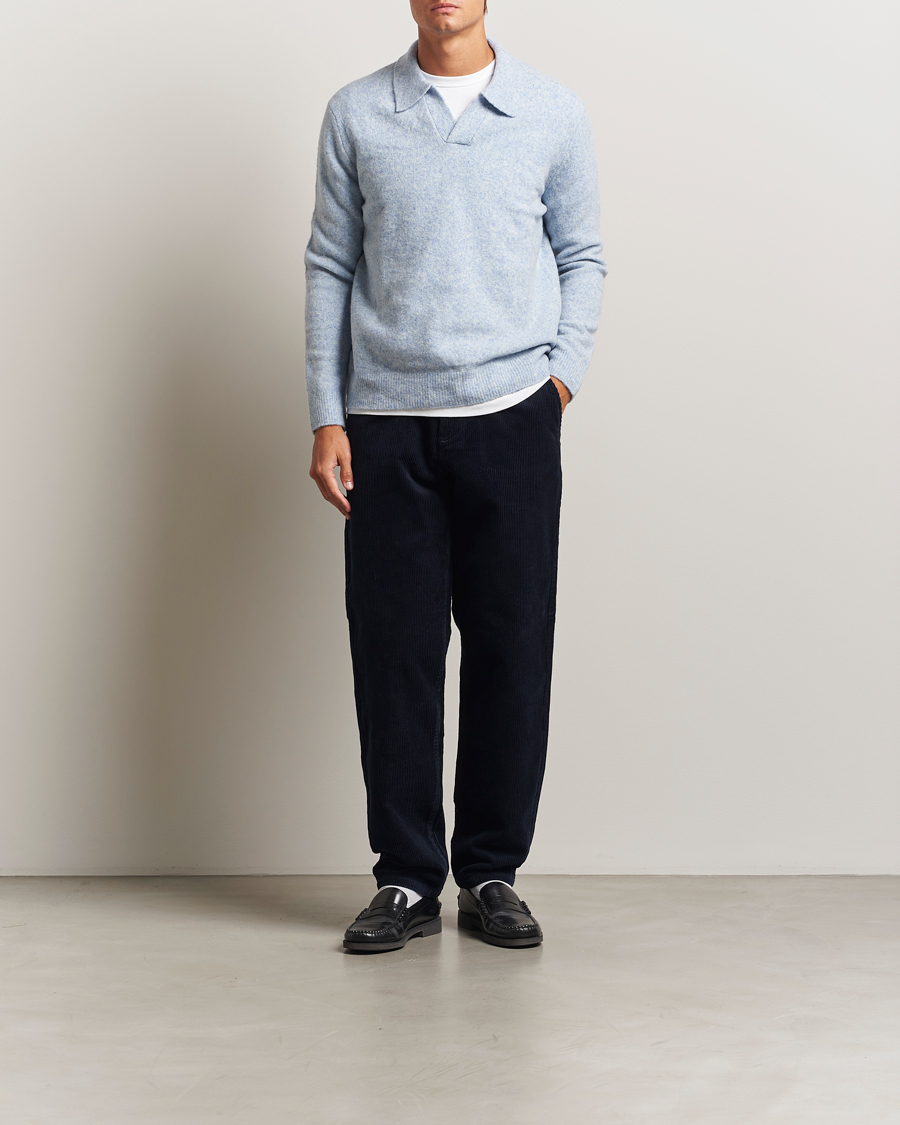 Men | Trousers | LES DEUX | Kody Corduroy Pants Dark Navy