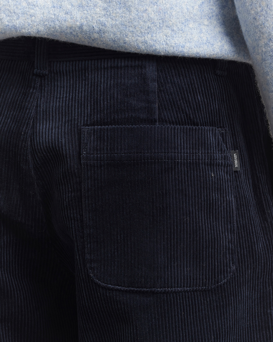 Men | Trousers | LES DEUX | Kody Corduroy Pants Dark Navy