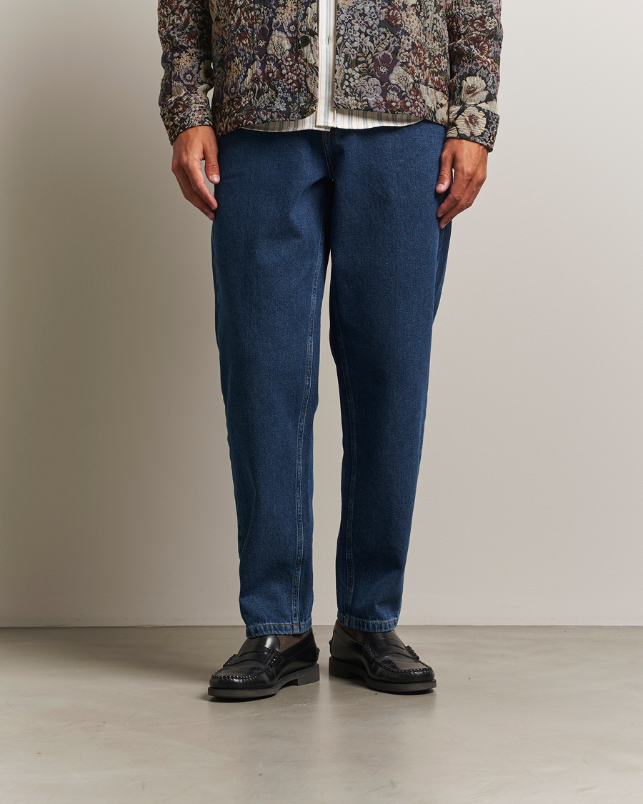 Men | Jeans | LES DEUX | Ryder Washed Denim Jeans Medium Indigo Wash
