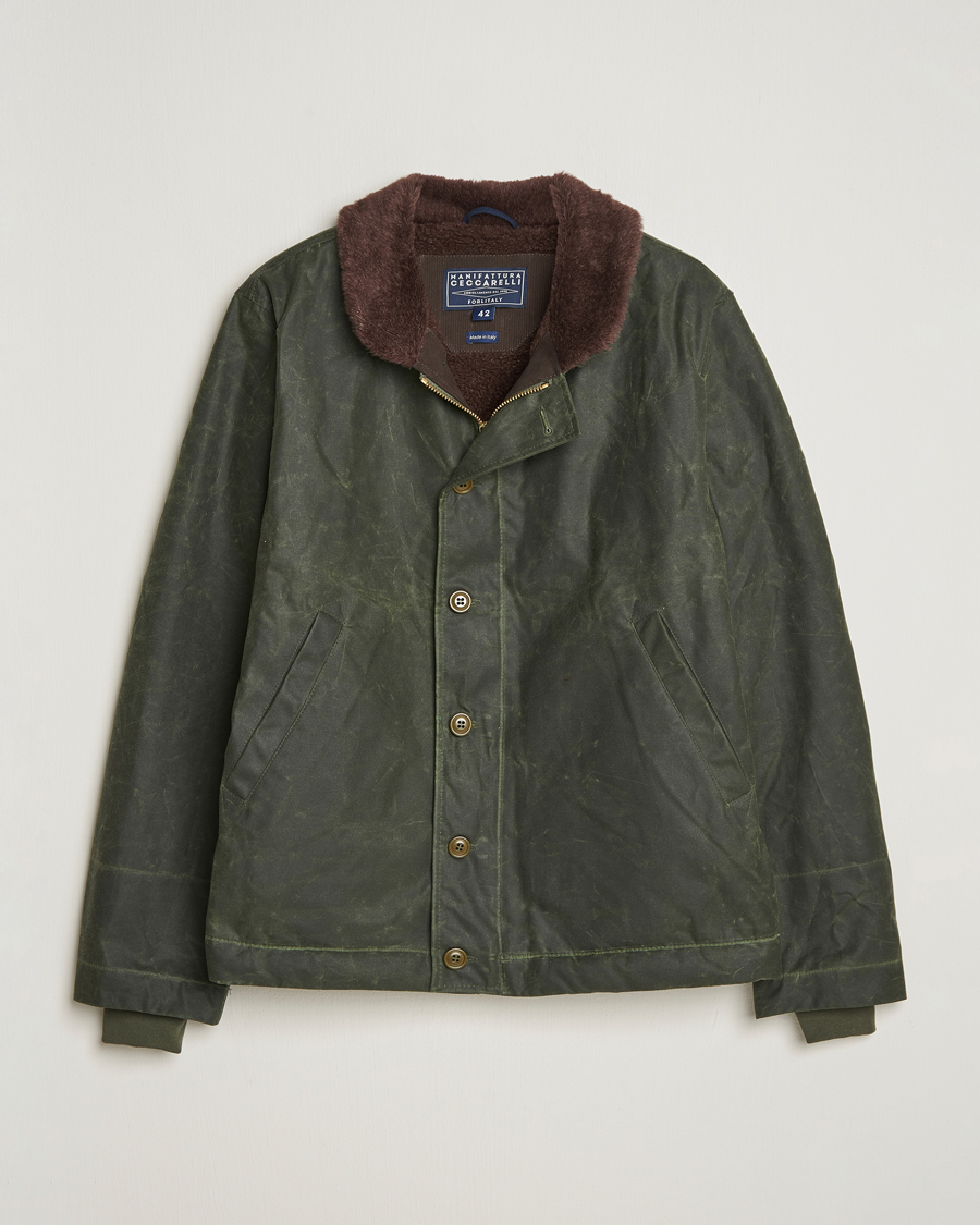 Men | Coats & Jackets | Manifattura Ceccarelli | Deck Jacket Dark Green