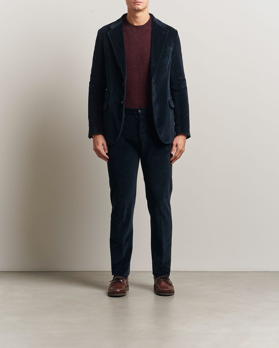 Men | Blazers | Massimo Alba | Catch Velvet Blazer Navy