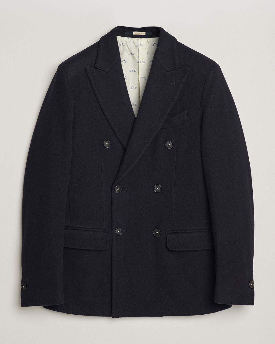 Men | Coats & Jackets | Massimo Alba | Cashmere Peacoat Navy