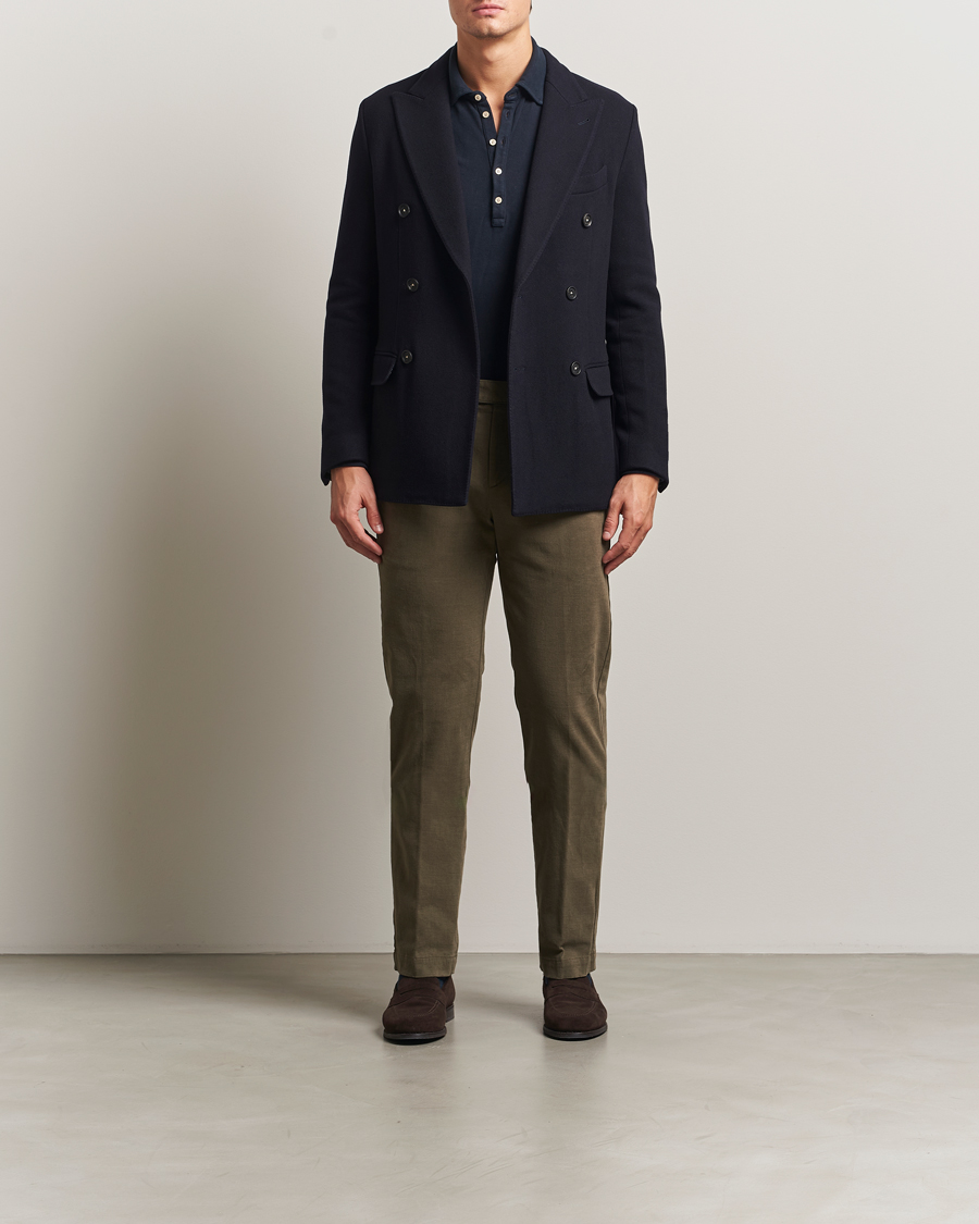 Men | Coats & Jackets | Massimo Alba | Cashmere Peacoat Navy