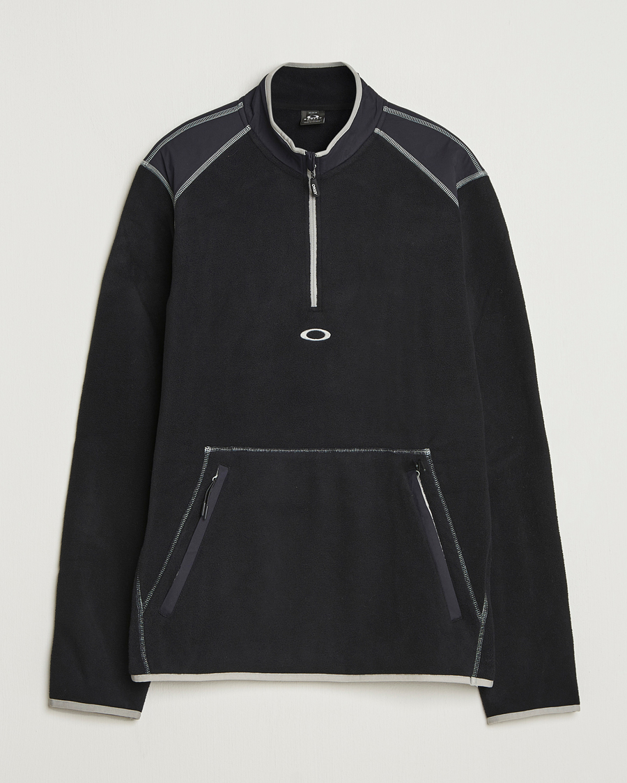 Men | Sweaters & Knitwear | Oakley | Butter Tech Half Zip Fleece Black