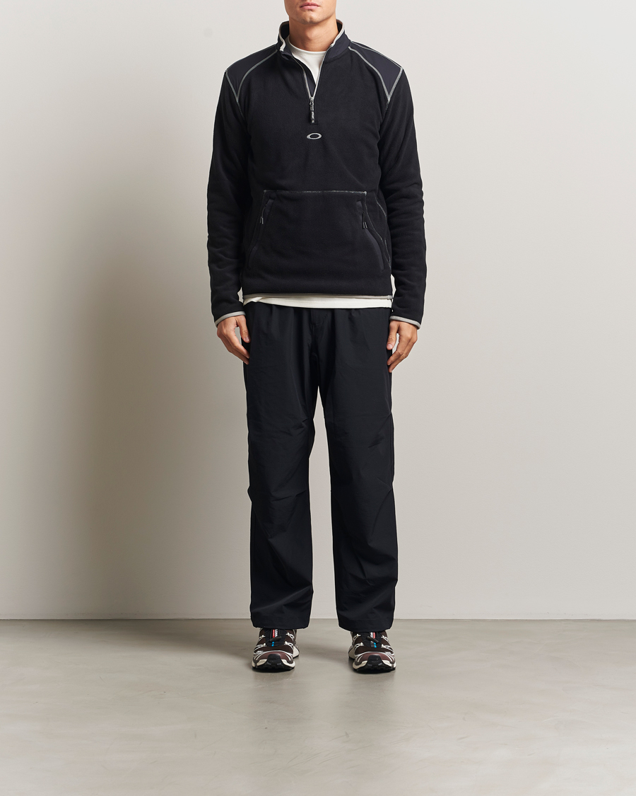 Men | Sweaters & Knitwear | Oakley | Butter Tech Half Zip Fleece Black