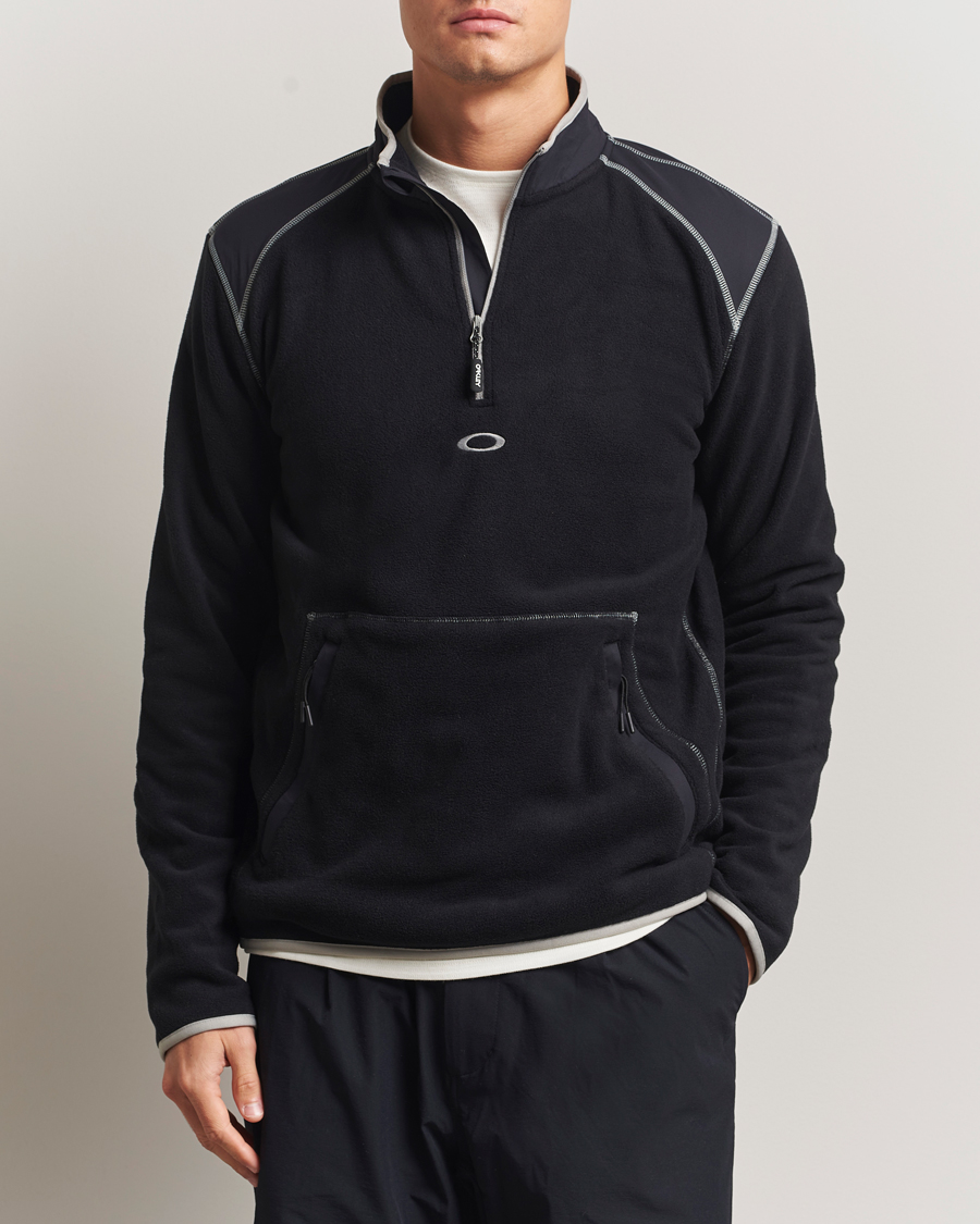 Men | Sweaters & Knitwear | Oakley | Butter Tech Half Zip Fleece Black