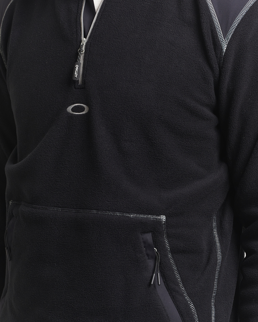 Men | Sweaters & Knitwear | Oakley | Butter Tech Half Zip Fleece Black