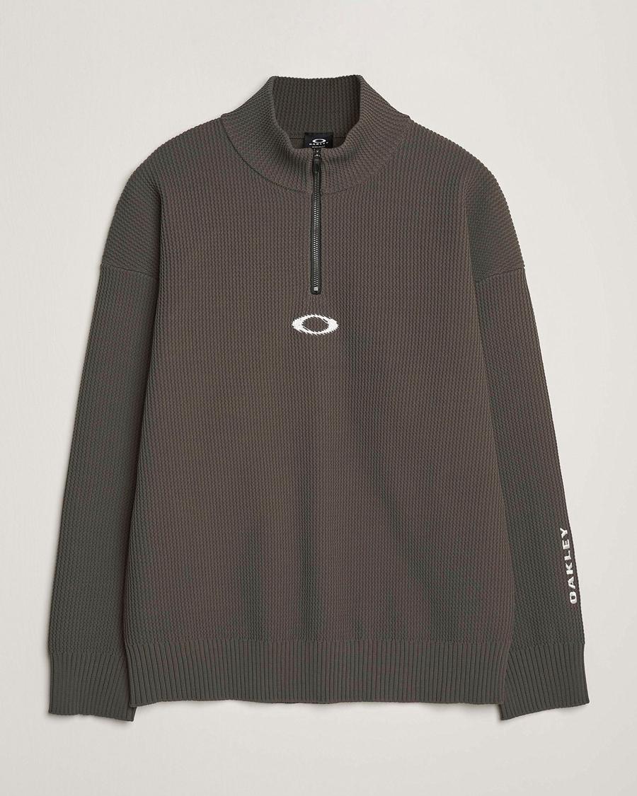 Men | Sweaters & Knitwear | Oakley | FGL New Retro Half Zip Sweater Black