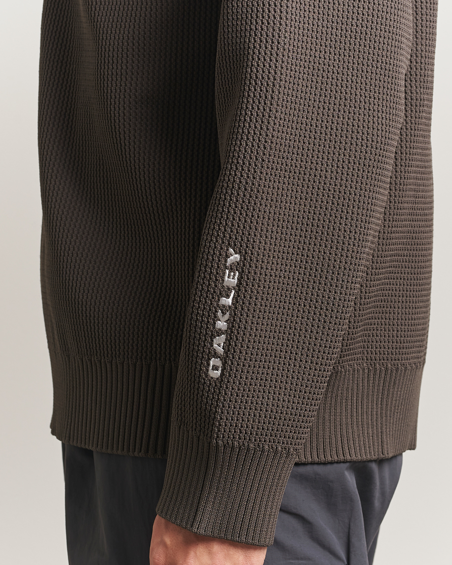 Men | Sweaters & Knitwear | Oakley | FGL New Retro Half Zip Sweater Black