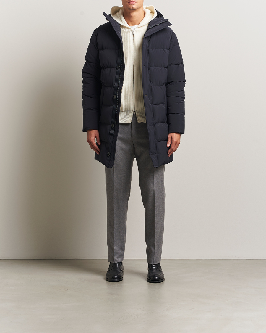 Men | Coats & Jackets | Oscar Jacobson | Padded Parka Navy
