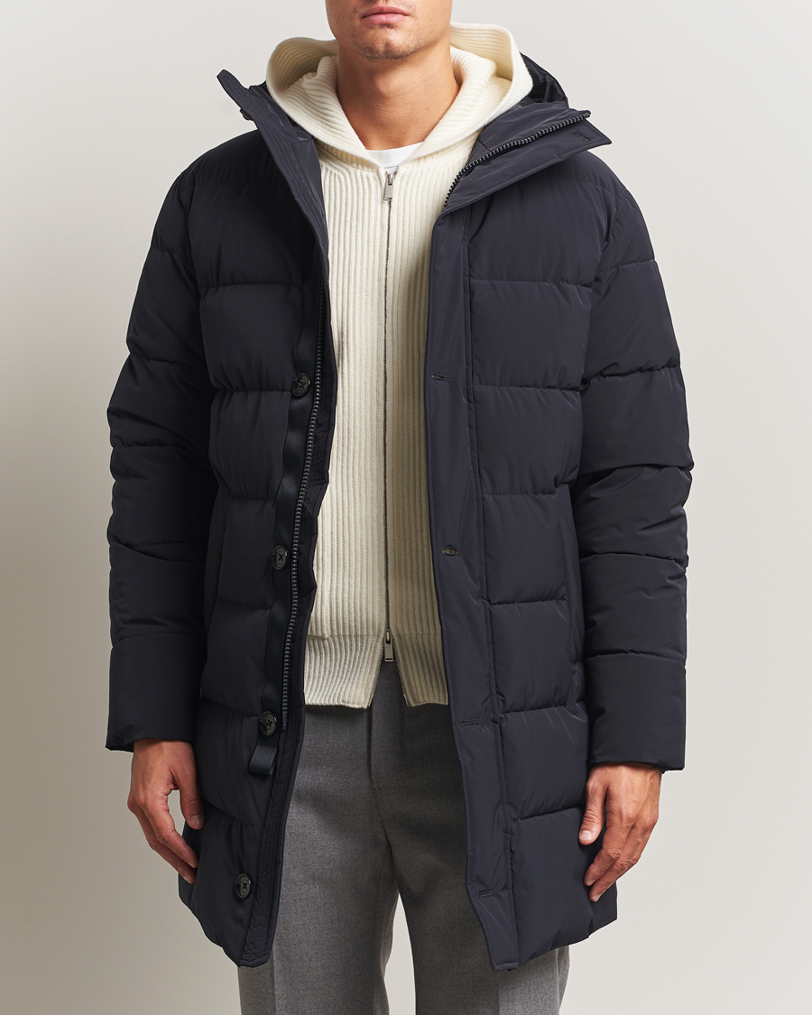 Men | Coats & Jackets | Oscar Jacobson | Padded Parka Navy