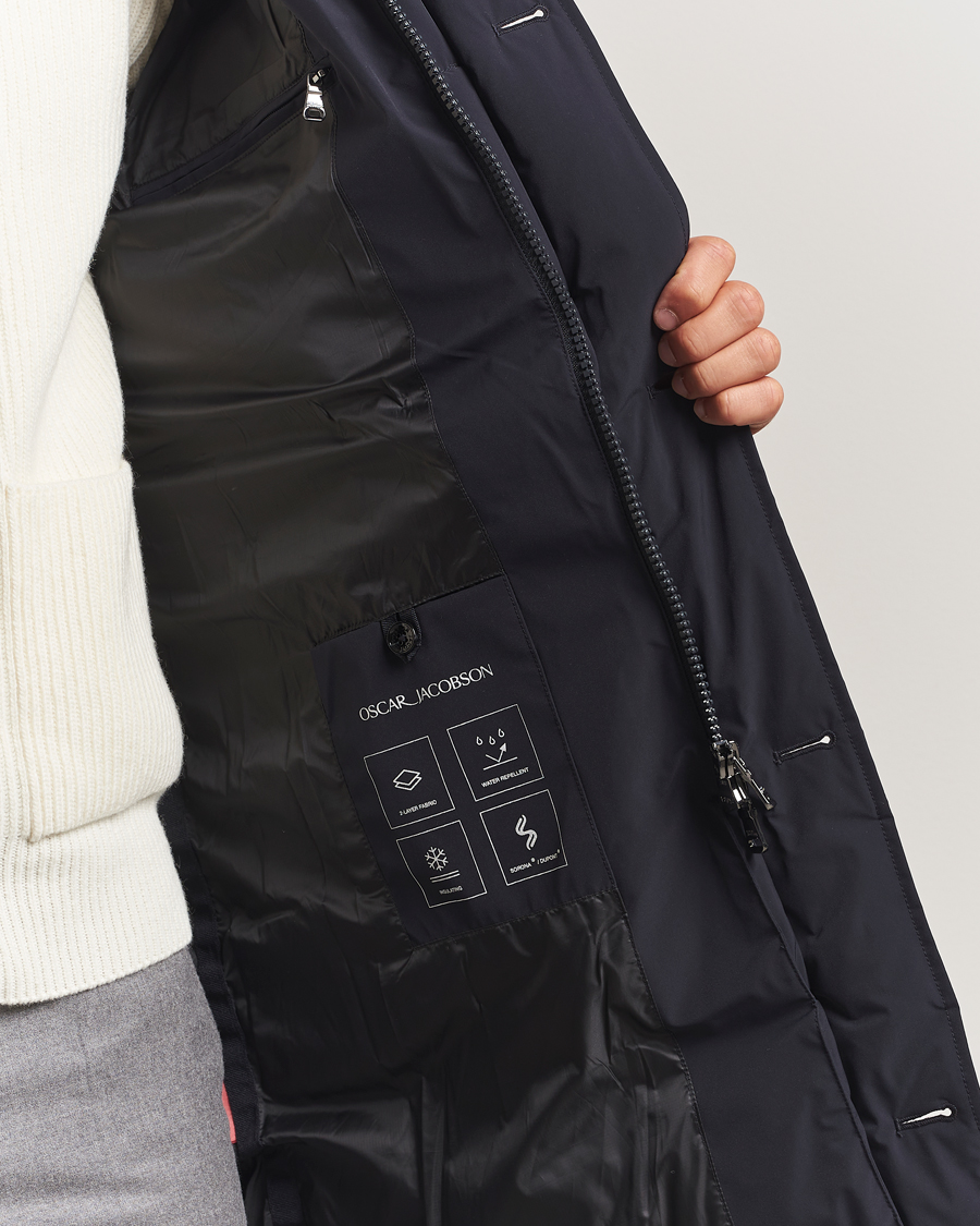 Men | Coats & Jackets | Oscar Jacobson | Padded Parka Navy