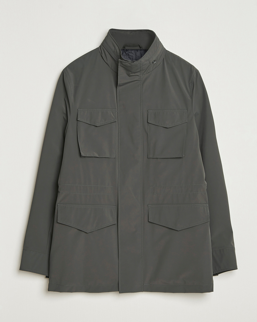 Men | Coats & Jackets | Oscar Jacobson | M65 Nylon Field Jacket Olive